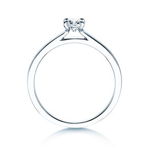 Bague de fiançailles Modern dans 14K or blanc avec diamant 0,30ct H/SI