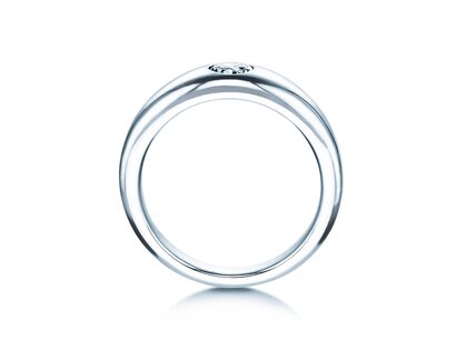 Bague de fiançailles Promise dans 14K or blanc avec diamant 0,30ct G/IF