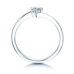 Bague de fiançailles Devotion dans 14K or blanc avec diamant 0,35ct G/SI