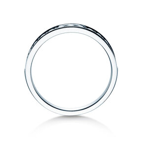 Bague de fiançailles Alliance-/Eternityring dans 18K or blanc avec diamants 0,39ct G/SI