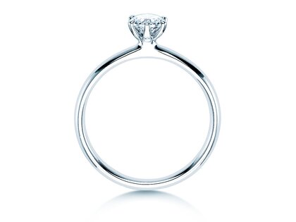 Bague de fiançailles Classic 6 dans 14K or blanc avec diamant 0,40ct G/SI