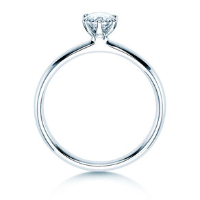Bague de fiançailles Classic 6 dans 14K or blanc avec diamant 0,40ct G/SI