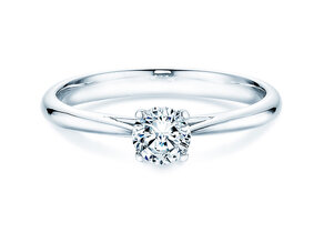 Bague de fiançailles Delight dans 14K or blanc avec diamant 0,40ct H/SI