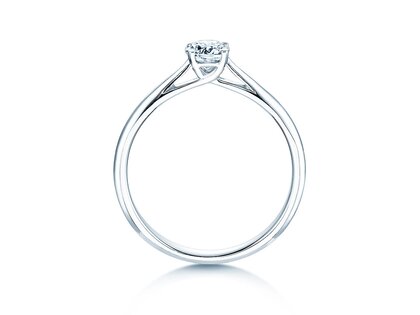 Bague de fiançailles Delight dans 14K or blanc avec diamant 0,40ct H/SI