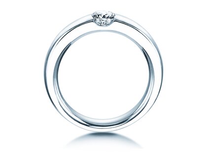 Bague de fiançailles Destiny dans 18K or blanc avec diamant 0,40ct H/SI