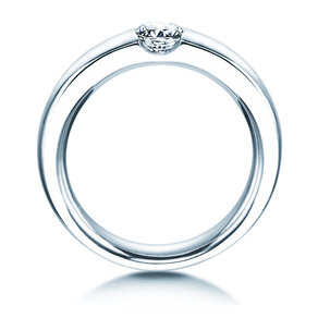 Bague de fiançailles Destiny dans 18K or blanc avec diamant 0,40ct H/SI
