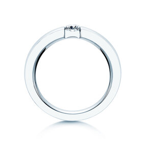 Bague de fiançailles Infinity dans 18K or blanc avec diamant 0,40ct H/SI