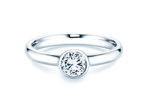Bague de fiançailles Eternal dans 14K or blanc avec diamant 0,50ct G/IF