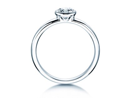 Bague de fiançailles Eternal dans 14K or blanc avec diamant 0,50ct G/IF