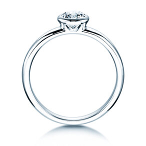Bague de fiançailles Eternal dans 14K or blanc avec diamant 0,50ct G/IF