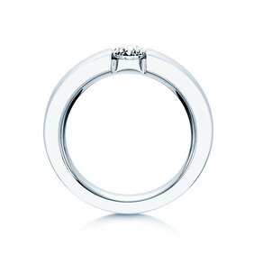 Bague de fiançailles Infinity dans platine 950/- avec diamant 0,50ct H/SI