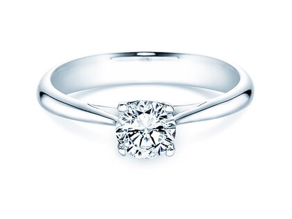 Bague de fiançailles Delight dans 14K or blanc avec diamant 0,75ct G/IF