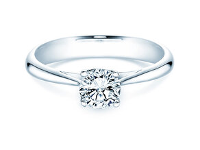 Bague de fiançailles Delight dans 14K or blanc avec diamant 0,75ct G/IF