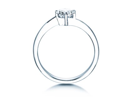 Bague de fiançailles Devotion dans 14K or blanc avec diamant 0,75ct H/SI