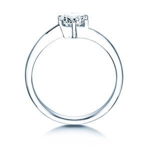 Bague de fiançailles Devotion dans 14K or blanc avec diamant 0,75ct H/SI