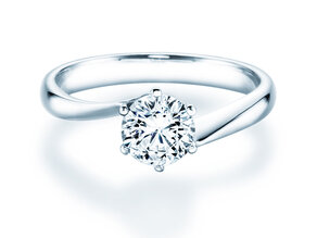 Bague de fiançailles Devotion dans 18K or blanc avec diamant 1,00ct H/SI