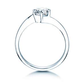 Bague de fiançailles Devotion dans 18K or blanc avec diamant 1,00ct H/SI