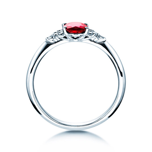 Bague de fiançailles Vivid en or blanc