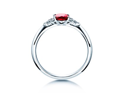 Bague de fiançailles Vivid en or blanc