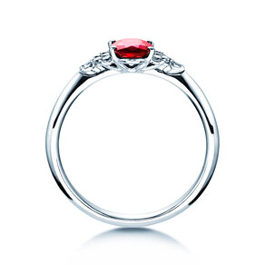 Bague de fiançailles Vivid en or blanc