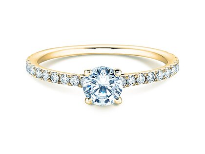 Bague de fiançailles Pure Diamond dans 14K or jaune avec diamants 0,92ct G/SI