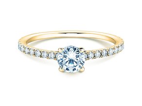 Bague de fiançailles Pure Diamond dans 14K or jaune avec diamants 0,92ct G/SI