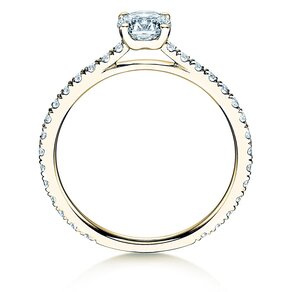 Bague de fiançailles Pure Diamond dans 14K or jaune avec diamants 0,92ct G/SI
