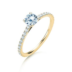 Bague de fiançailles Pure Diamond dans 14K or jaune avec diamants 0,92ct G/SI