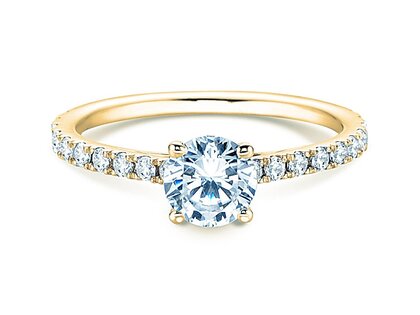 Bague de fiançailles Pure Diamond dans 14K or jaune avec diamants 1,17ct G/SI