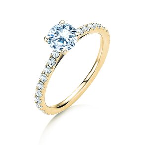 Bague de fiançailles Pure Diamond dans 14K or jaune avec diamants 1,17ct G/SI