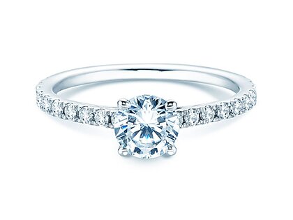 Bague de fiançailles Pure Diamond en 18K or blanc avec diamants 1,48ct G/SI