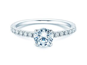 Bague de fiançailles Pure Diamond en 18K or blanc avec diamants 1,48ct G/SI