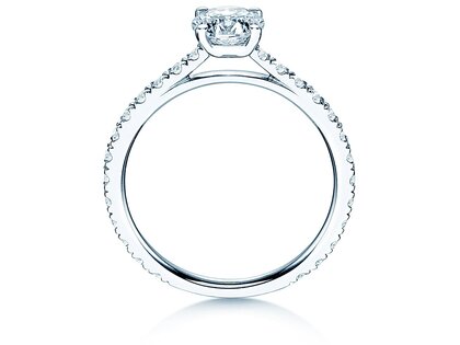 Bague de fiançailles Pure Diamond en 18K or blanc avec diamants 1,48ct G/SI