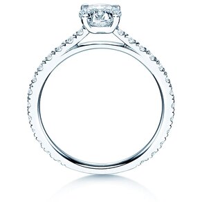 Bague de fiançailles Pure Diamond en 18K or blanc avec diamants 1,48ct G/SI