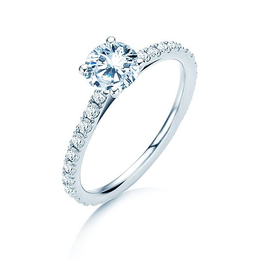 Bague de fiançailles Pure Diamond dans or blanc