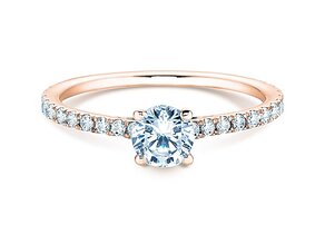 Bague de fiançailles Pure Diamond dans 18K or rose avec diamants 0,92ct G/SI