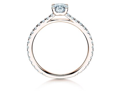 Bague de fiançailles Pure Diamond dans 18K or rose avec diamants 0,92ct G/SI