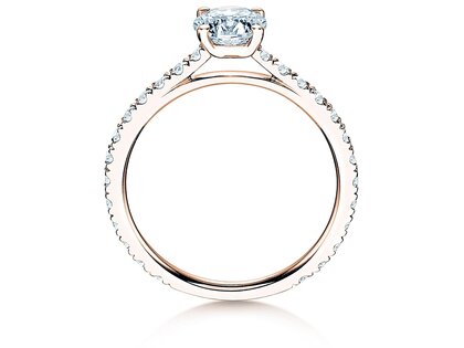 Bague de fiançailles Pure Diamond dans 18K or rose avec diamants 1,17ct G/SI