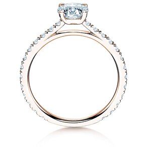 Bague de fiançailles Pure Diamond dans 18K or rose avec diamants 1,17ct G/SI