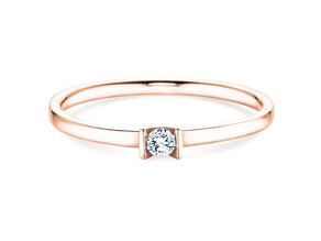Bague de fiançailles Love dans or rose