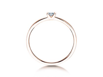 Bague de fiançailles Love dans or rose
