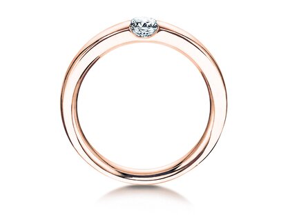 Bague de fiançailles Destiny dans 18K or rose avec diamant 0,10ct G/SI