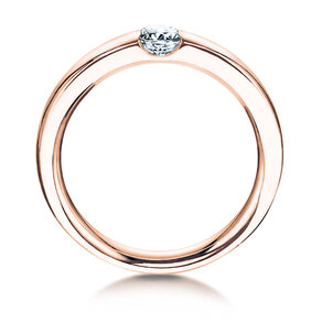 Bague de fiançailles Destiny dans 18K or rose avec diamant 0,10ct G/SI