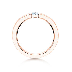 Bague de fiançailles Infinity dans 18K or rose avec diamant 0,30ct H/SI
