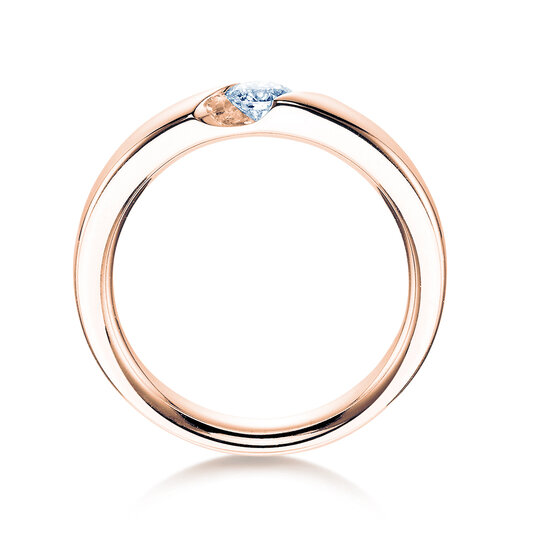 Bague de fiançailles Italic en 18K or rose avec diamant de laboratoire 0,50ct