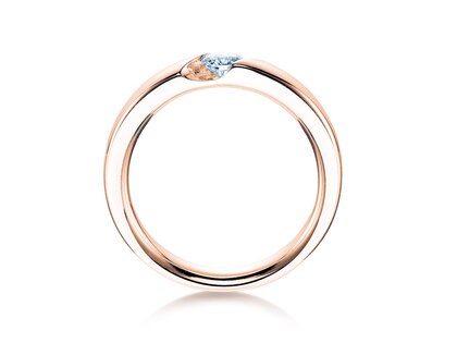 Bague de fiançailles Italic dans or rose