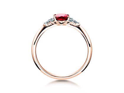 Bague de fiançailles Vivid en or rose