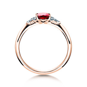 Bague de fiançailles Vivid en or rose
