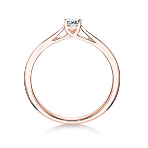 Bague de fiançailles Delight dans 18K or rose avec diamant 0,20ct G/SI