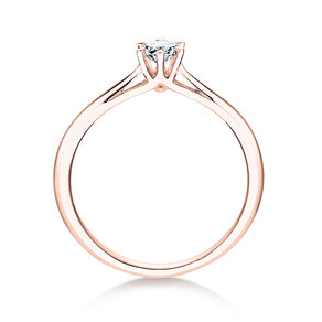 Bague de fiançailles Heaven 6 en 14K or rose avec diamant de laboratoire 0,25ct E/VS